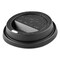 Dart Solo Traveler Sip Through Lids for ThermoGuard 12 oz to 24 oz Hot Cups - Black (1200/Carton)